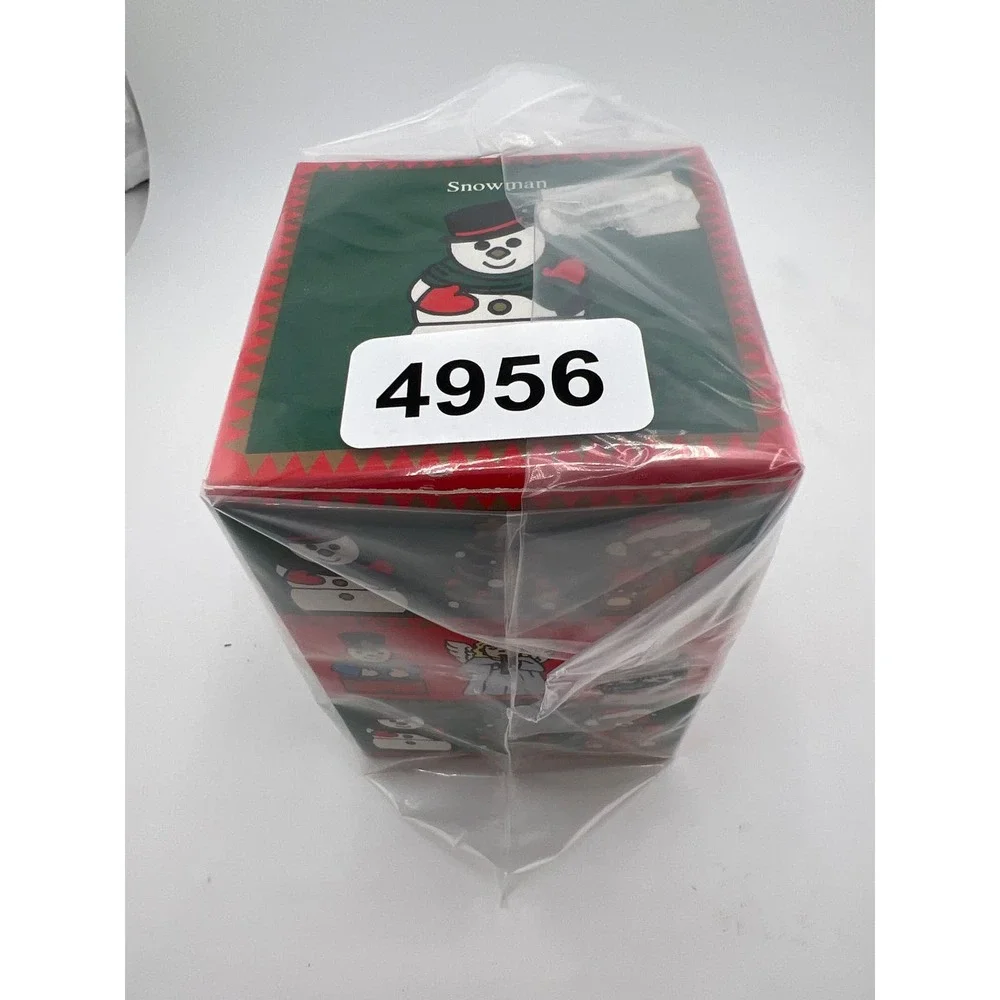 Hinged‎ Snowman Trinket Box Small Decoration Deco Gift Vintage